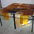 TABLE with SKINS - sculpture